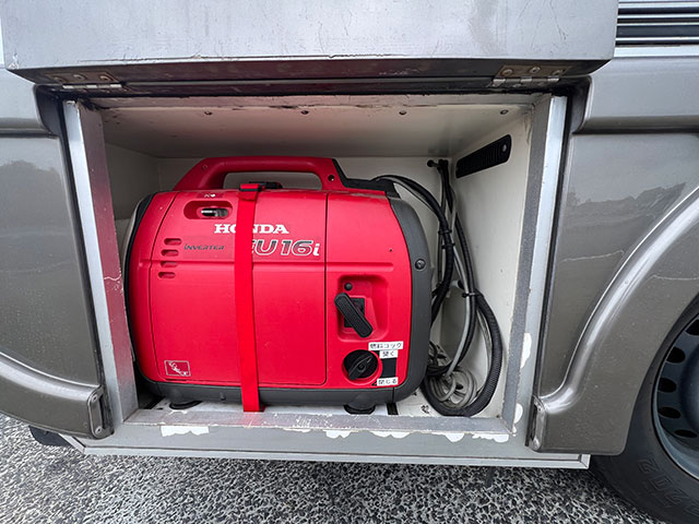 キャンピングカーレンタル発電機